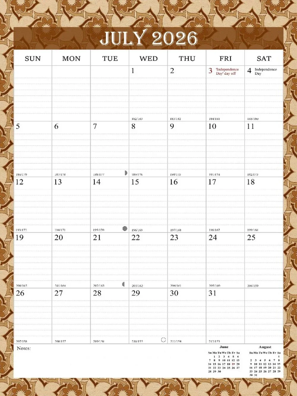 2026-2027 Wall Calendar Spiral-bound Twin-Wire Binding - 18 Months 8.5